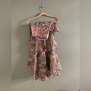 & Other Stories Ruffled Tier Midi Skirt Size 8